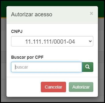 Autorizar usuário