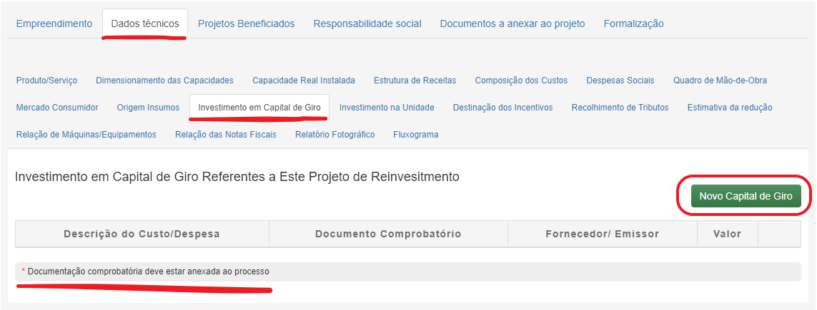 pleito-dados-tecnicos-investimento-capital-giro