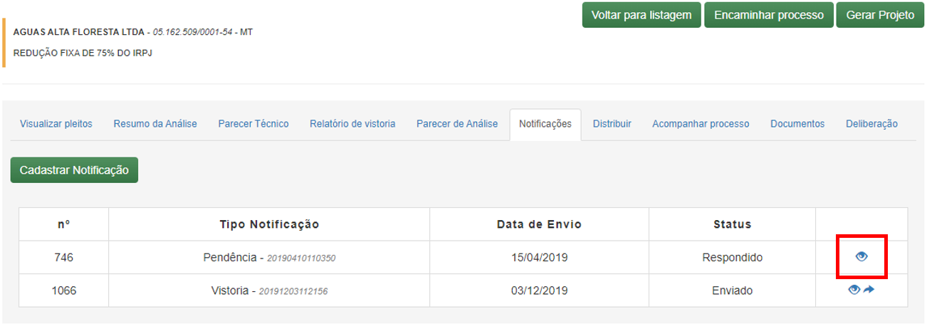 Acompanhar Notificação Empresas