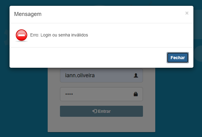 Erro Login 1